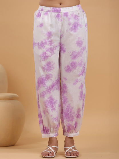 Janasya Bright Cotton Tie & dye Straight Kurta Set - Distacart