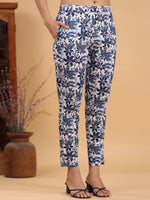 Thumbnail for Janasya Light Cotton Floral Straight Kurta Set