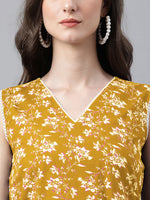 Thumbnail for Janasya Bright Cotton Floral Straight Kurta Set
