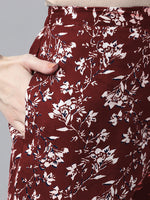 Thumbnail for Janasya Bright Cotton Floral A-Line Kurta Set