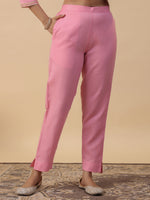 Thumbnail for Janasya Light Cotton Blend Solid Straight Kurta Set
