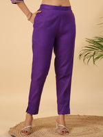 Thumbnail for Janasya Bright Cotton Blend Solid Straight Kurta Set