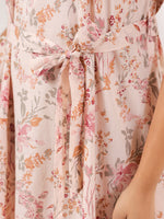 Thumbnail for Janasya Light Cotton Floral A-Line Dress