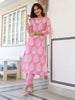 Janasya Light Cotton Ethnic Motifs Straight Kurta Set - Distacart