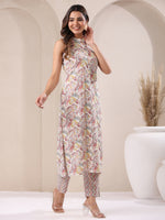 Thumbnail for Janasya Light Cotton Floral Straight Kurta Set