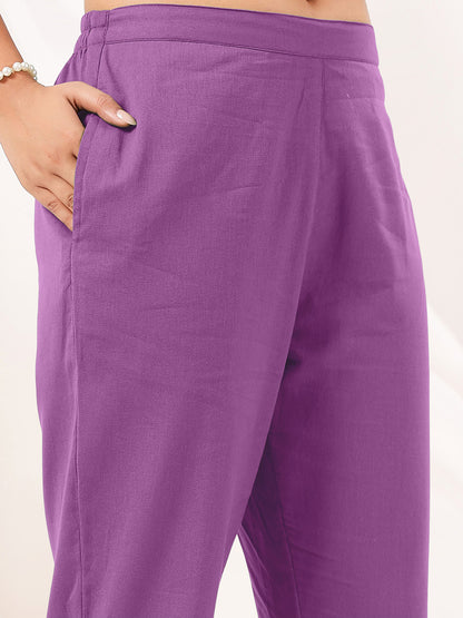Janasya Light Cotton Solid Straight Kurta Set - Distacart