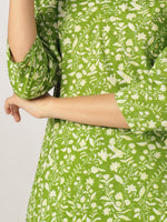Thumbnail for Janasya Bright Cotton Floral Straight Kurta Set