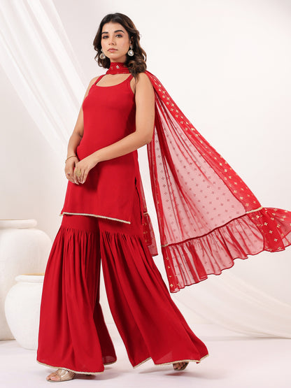 Janasya Dark Rayon Solid Straight Kurta Set - Distacart