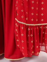 Thumbnail for Janasya Dark Rayon Solid Straight Kurta Set