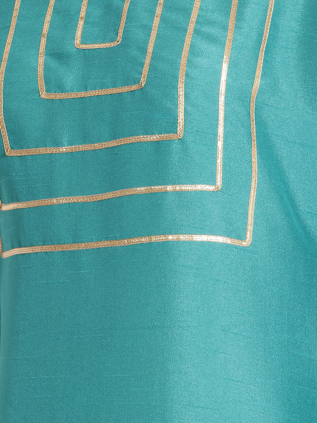 Janasya Aqua Straight Silk Blend Kurta - Dista