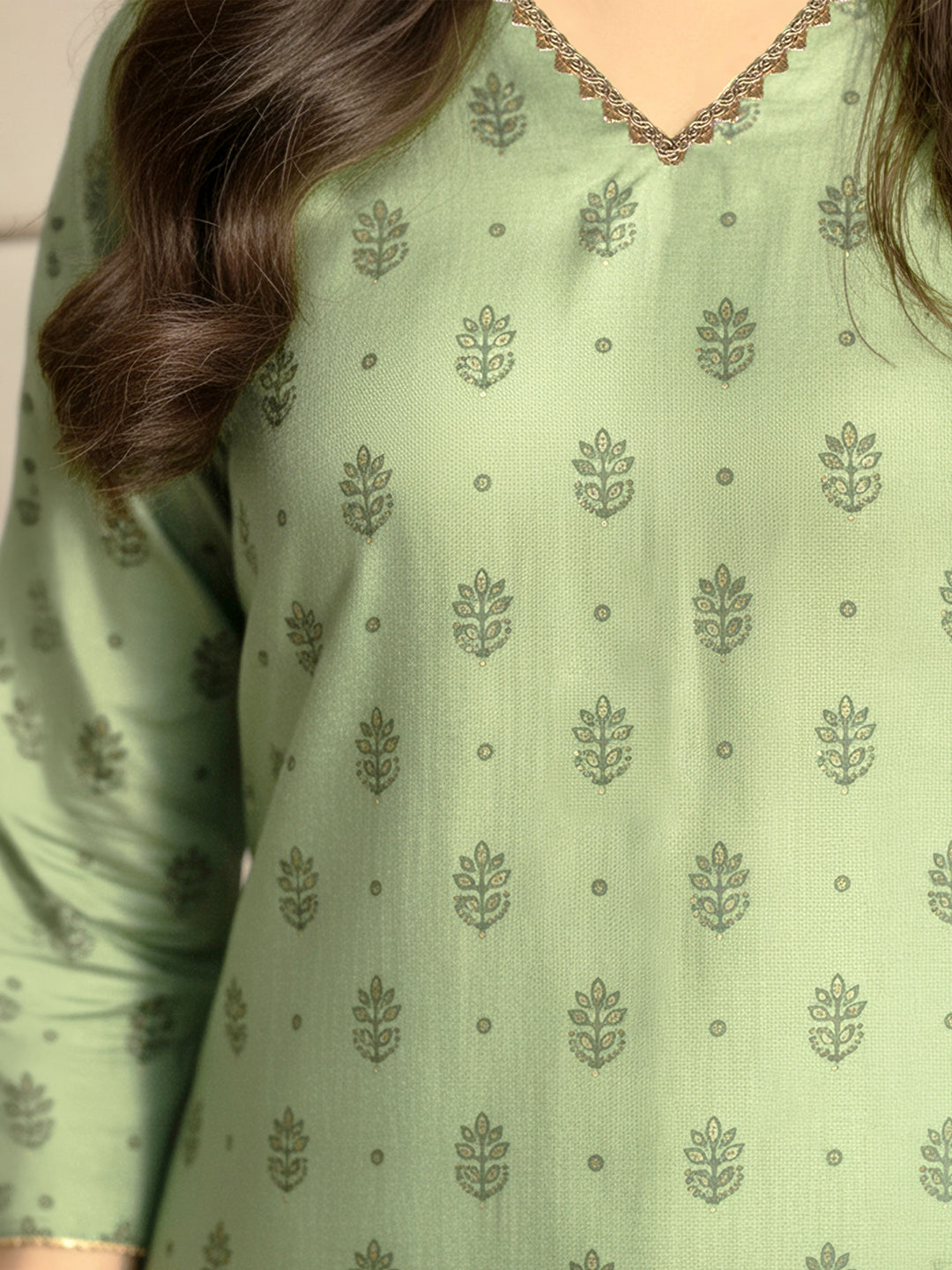 Janasya Mint Straight Silk Blend Kurta - Dista
