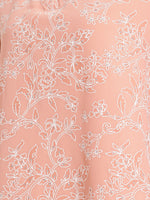 Thumbnail for Janasya Peach A-Line Georgette Tunic - Dista