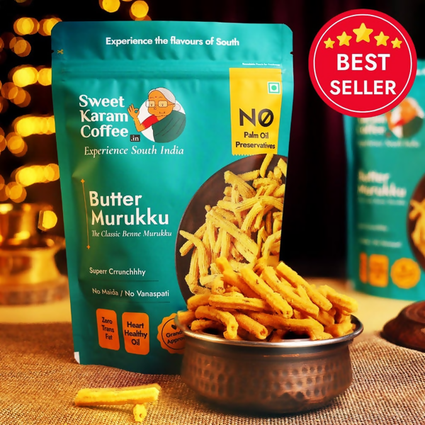 Sweet Karam Coffee Butter Murukku (Benne Murukku) - Distacart