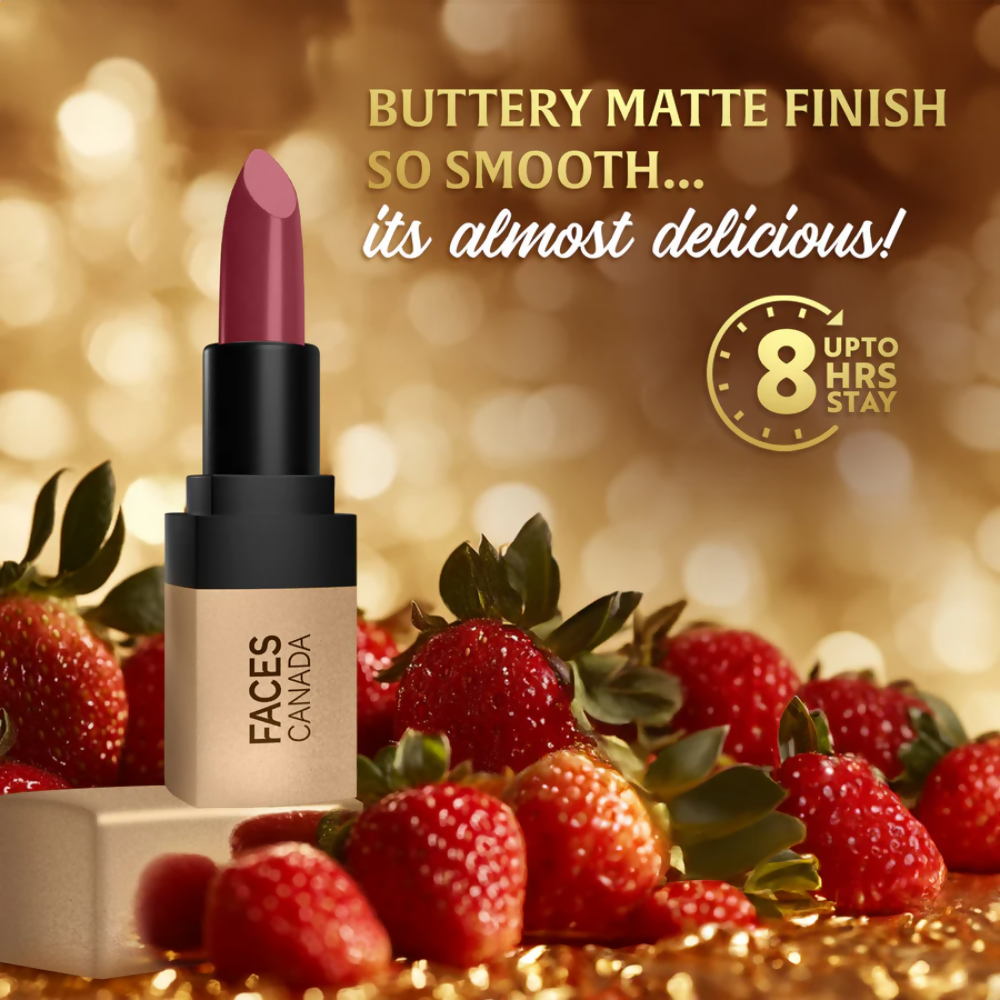 Faces Canada Comfy Matte Velvet Touch Lipstick - Berry Smoothie 04 - Distacart