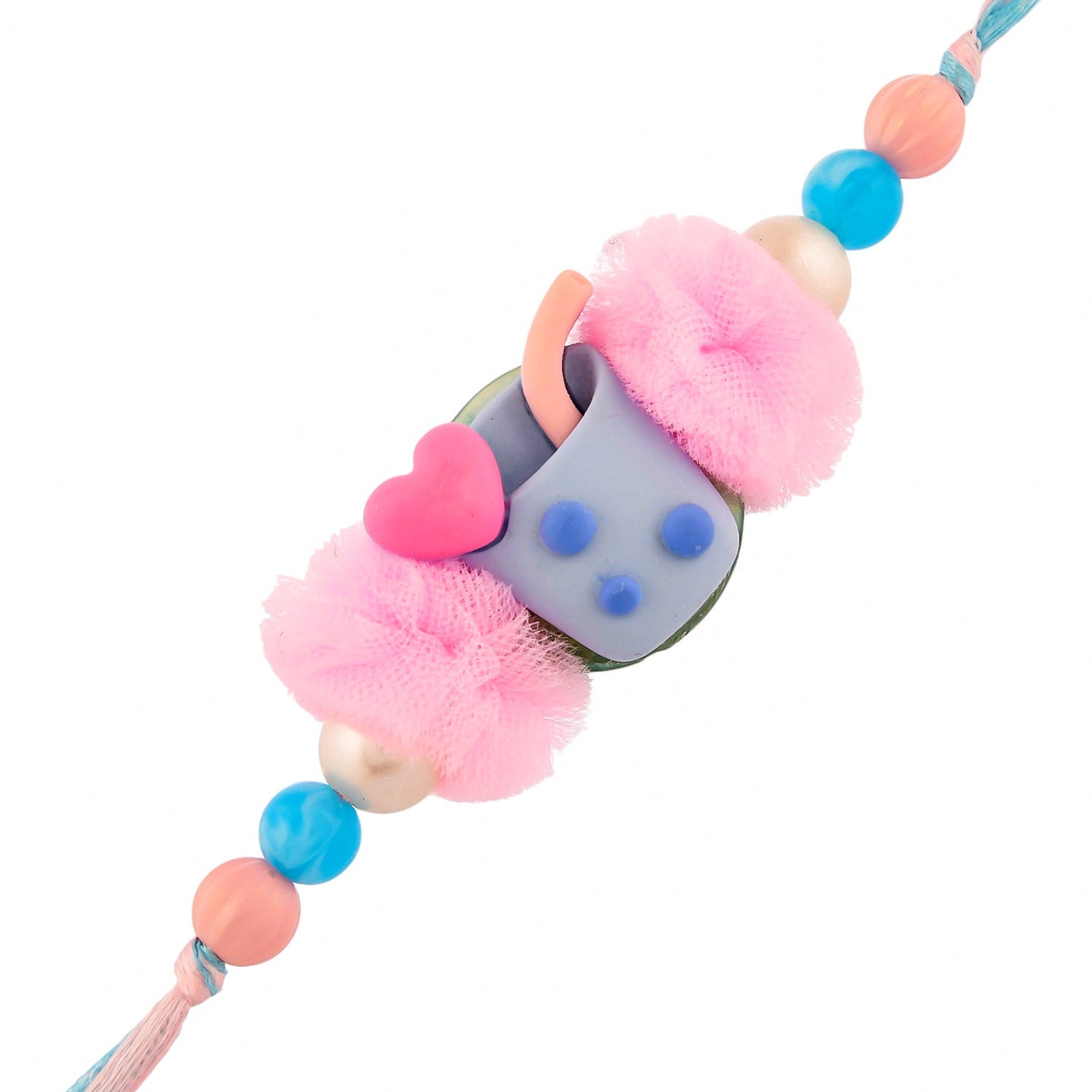 trueBrowns X Voylla Colourful Monkey Face Beaded Kids Rakhi For Kids - Distacart