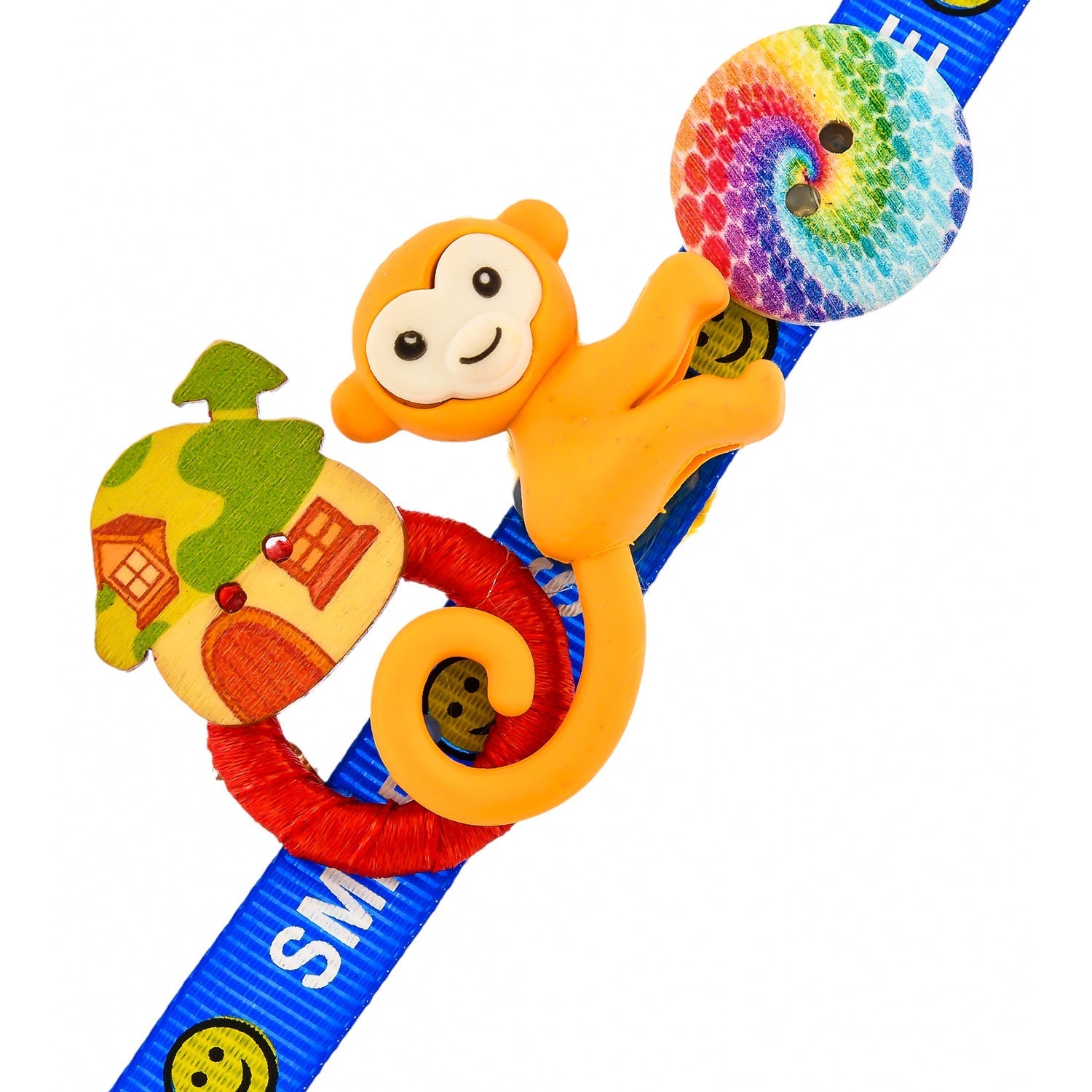 trueBrowns X Voylla Colourful Monkey And Pinwheel Kids Rakhi For Kids - Distacart