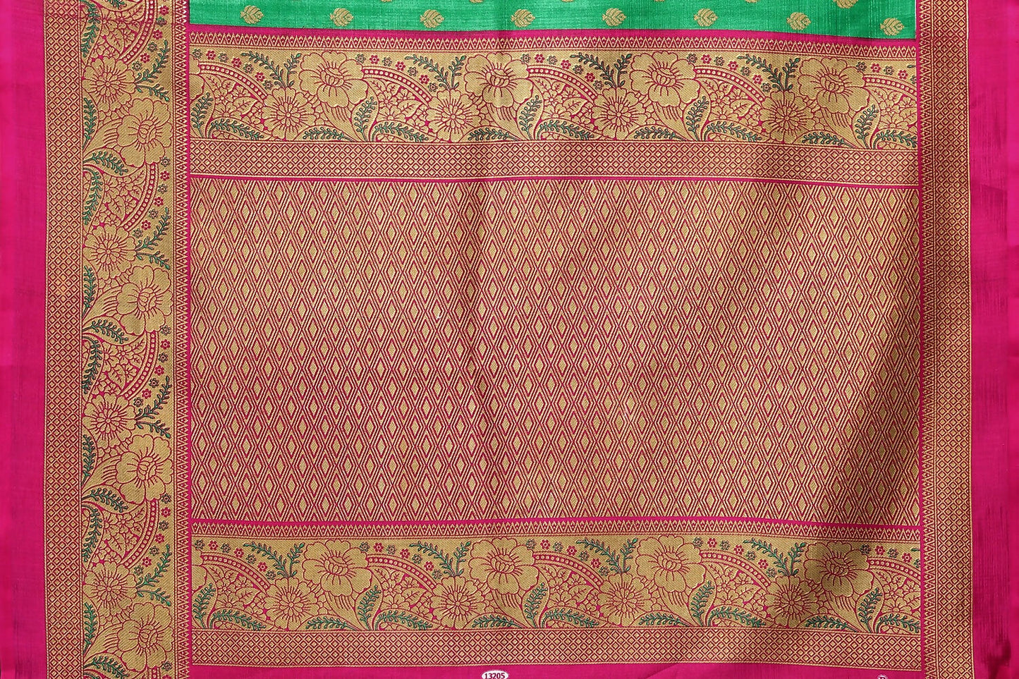 Vamika Green Printed Art Silk Saree - Distacart