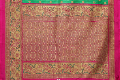 Vamika Green Printed Art Silk Saree - Distacart