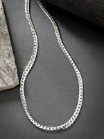 Thumbnail for NVR Men's Silver-Plated Stainless Steel Chain - Distacart