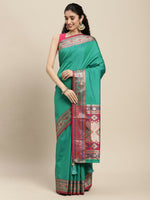 Thumbnail for Astita Silk Blend Rama Saree