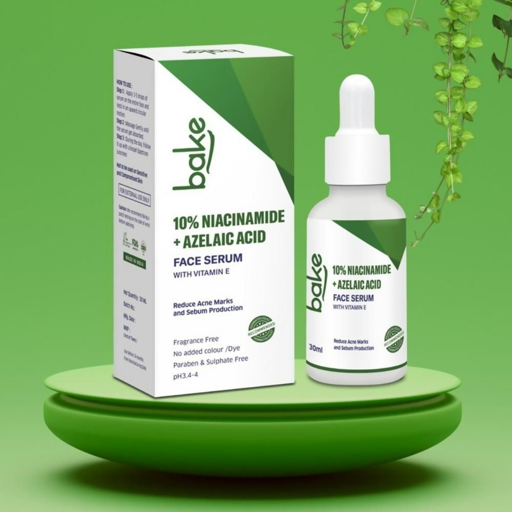 Bake 10% Niacinamide & Azelaic Acid Face Serum With Vitamin E - Distacart