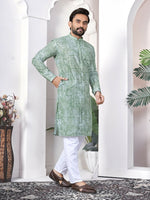 Thumbnail for Anaita Sea Green Digital Printed Work Cotton Straight Kurta - Distacart