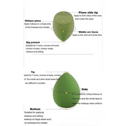 Bronson Professional Makeup Sponge Set - Dista