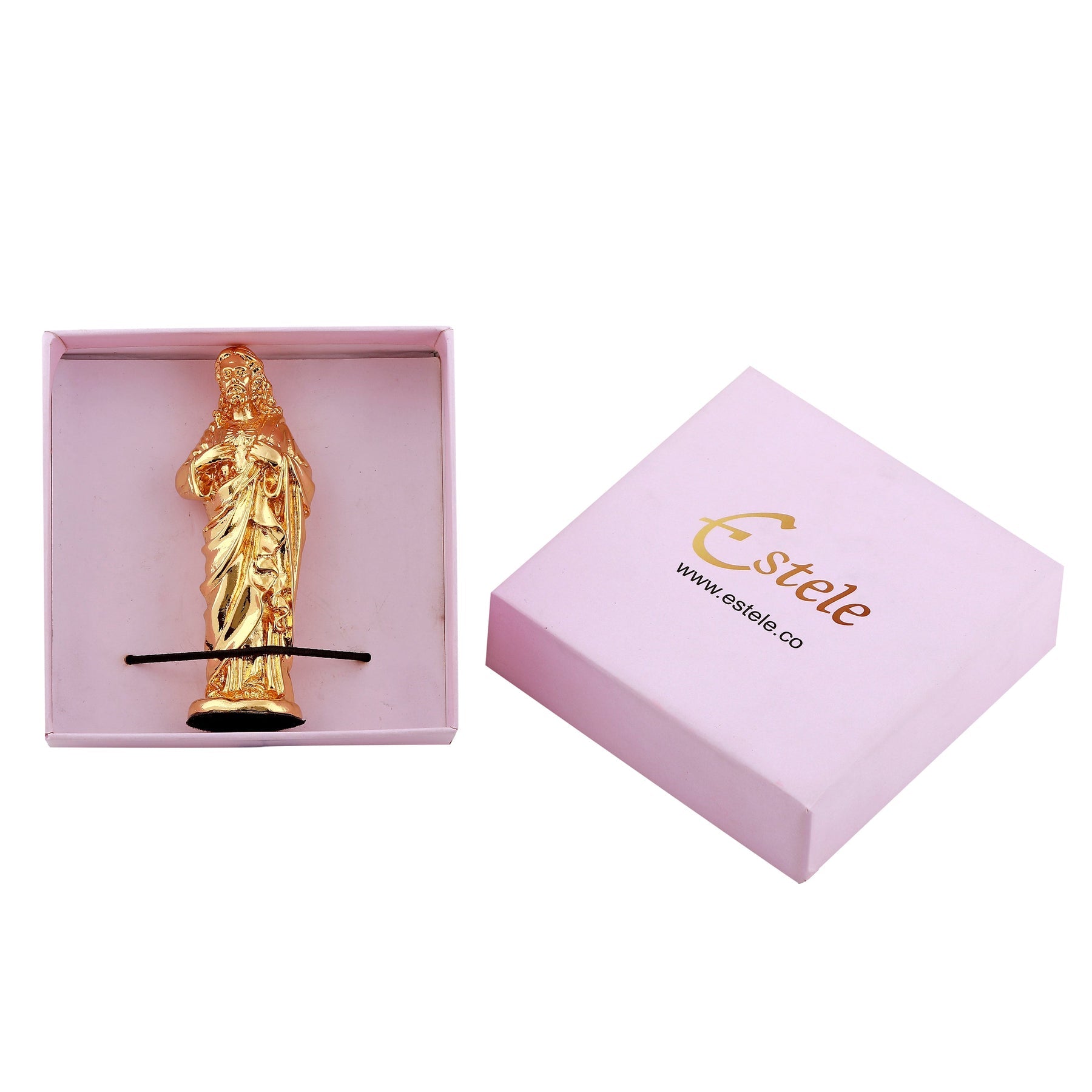 Estele Gold-Polished Almighty Jesus Christ Idol showpiece for Gifting/Home Decoration - Distacart
