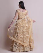 Thumbnail for Jyoti Fashion Women's Cream Net Thread Embroidered Designer Lehenga Choli Set - Distacart