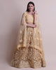 Jyoti Fashion Women's Cream Net Thread Embroidered Designer Lehenga Choli Set - Distacart