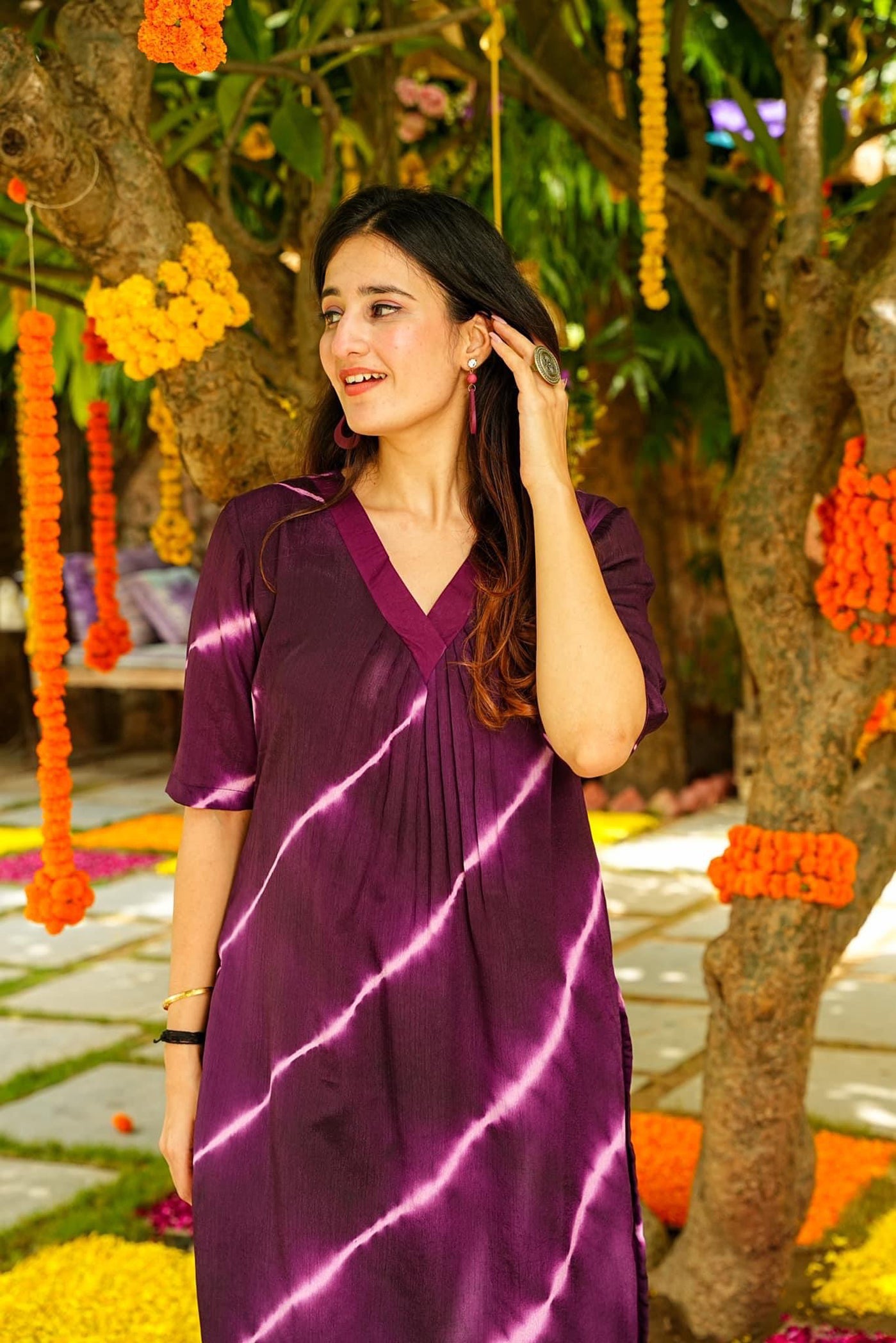 Jyoti Fashion Women's Purple Pure Muslin Heavy Digital Printed Kurta Set - Distacart