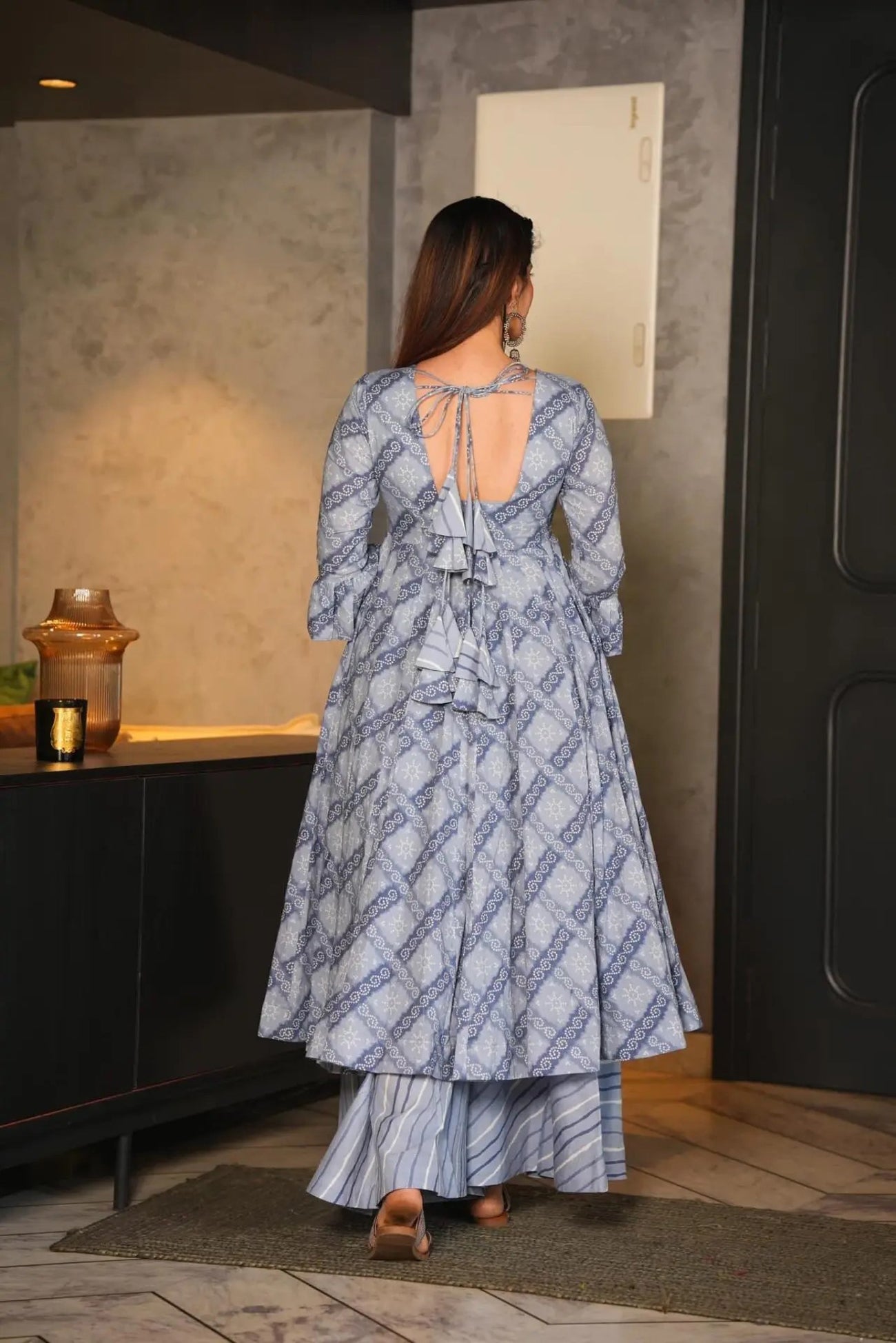 Jyoti Fashion Women's Grey Cotton Silk Heavy Digital Printed Kurta Set - Distacart