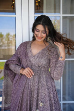 Thumbnail for Jyoti Fashion Women's Pastel Purple Cotton Silk Heavy Digital Printed Kurta Set - Distacart