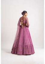 Thumbnail for Jyoti Fashion Women's Metallic Pink Faux Georgette 3MM, 5MM & 9MM Sequins with Zari Embroidered Lehenga Choli with Dupatta - Distacart