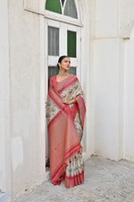 Thumbnail for Jyoti Fashion Women's Pista Tussar Silk Zari Woven Traditional Saree with Blouse - Distacart