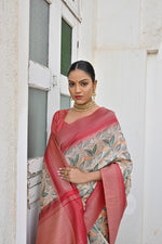Thumbnail for Jyoti Fashion Women's Pista Tussar Silk Zari Woven Traditional Saree with Blouse - Distacart
