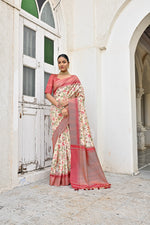 Thumbnail for Jyoti Fashion Women's Yellow Tussar Silk Zari Woven Traditional Saree with Blouse - Distacart
