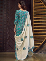 Thumbnail for Jyoti Fashion Women's Teal Pure Cotton Digital Printed Salwar Suit Set - Distacart
