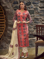 Thumbnail for Jyoti Fashion Women's Coral Pure Cotton Digital Printed Salwar Suit Set - Distacart
