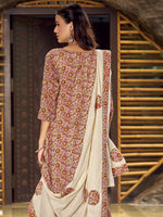 Thumbnail for Jyoti Fashion Women's Beige Pure Cotton Digital Printed Salwar Suit Set - Distacart