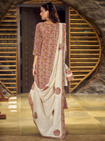 Thumbnail for Jyoti Fashion Women's Beige Pure Cotton Digital Printed Salwar Suit Set - Distacart