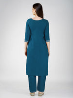 Thumbnail for Jyoti Fashion Women's Morpeach Cotton Blend Sequins Embroidered Kurta Set - Distacart
