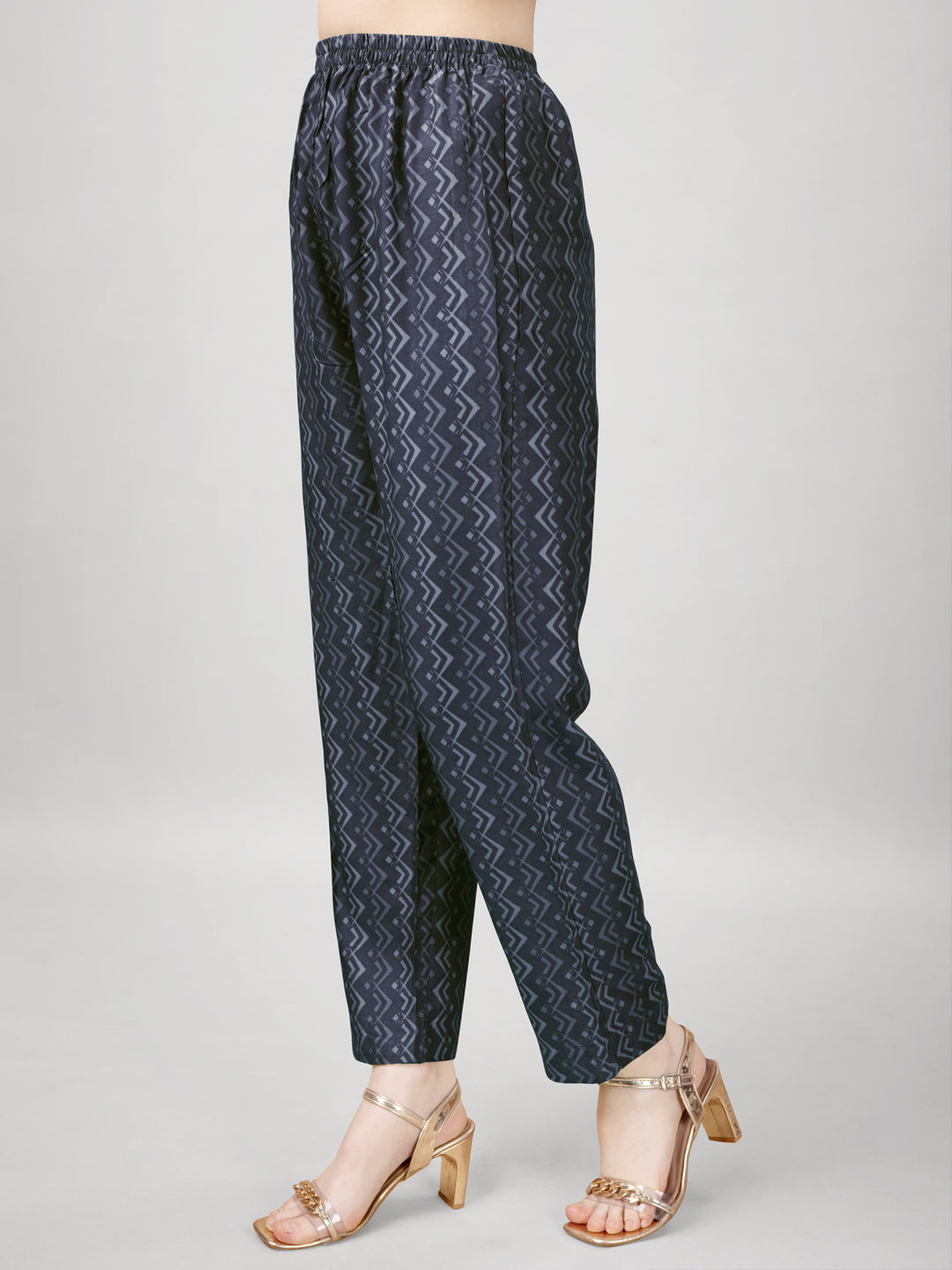 Jyoti Fashion Women's Grey Rayon Printed with Embroidered Kurta Set - Distacart