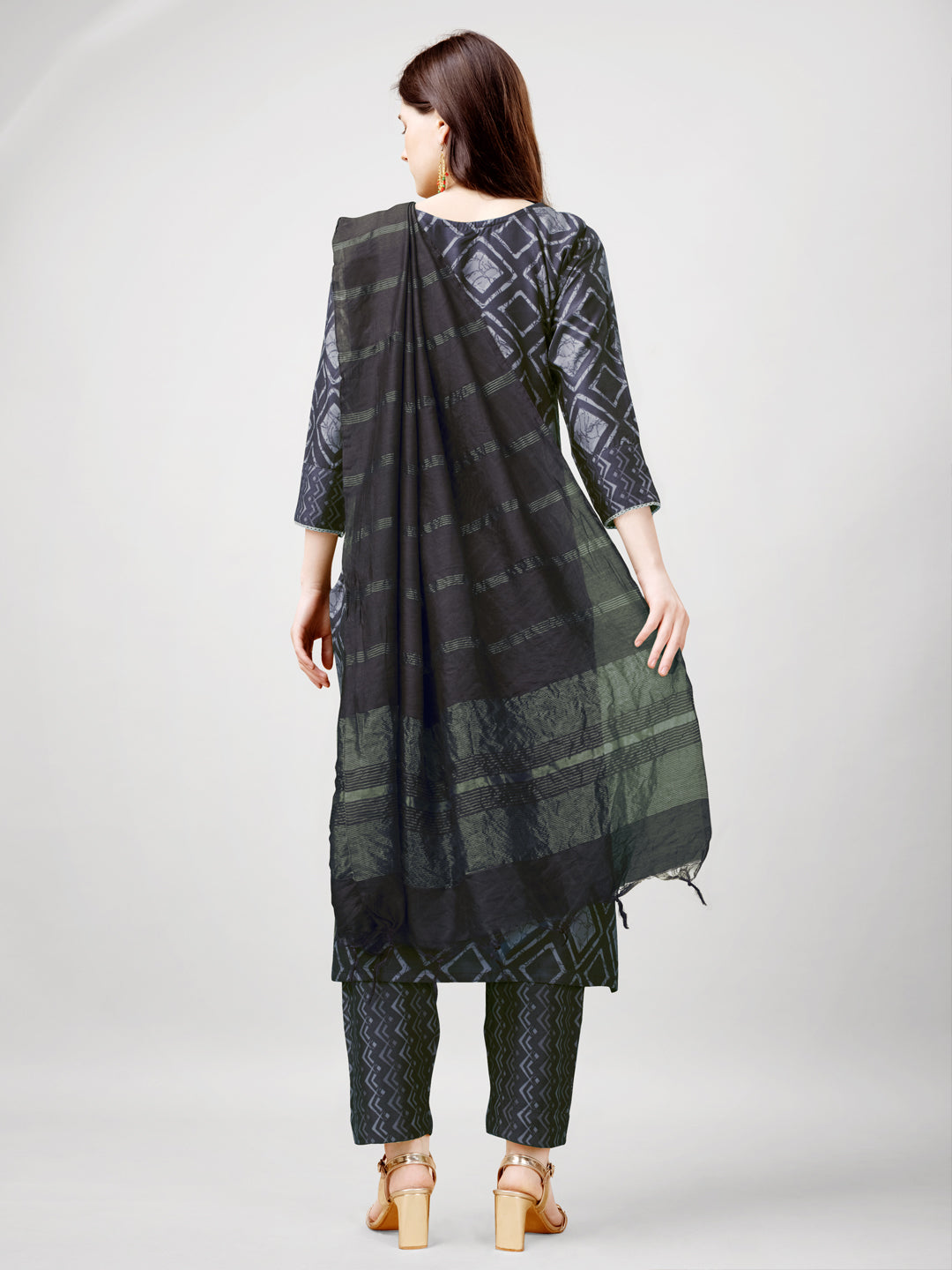 Jyoti Fashion Women's Grey Rayon Printed with Embroidered Kurta Set - Distacart