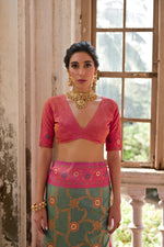Thumbnail for Jyoti Fashion Women's Rama Banarasi Silk Zari Woven Traditional Saree with Blouse - Distacart