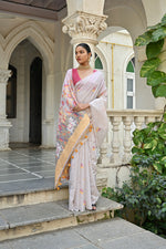 Thumbnail for Jyoti Fashion Women's Yellow Soft Muga Cotton Floral Weaving Traditional Saree with Blouse - Distacart