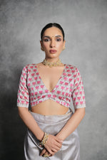 Thumbnail for Jyoti Fashion Women's Grey Soft Tussar Silk Floral Printed Saree with Blouse - Distacart