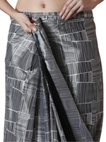 Thumbnail for Jyoti Fashion Women's Grey Chinon Digital Printed Ready To Wear Saree with Blouse - Distacart