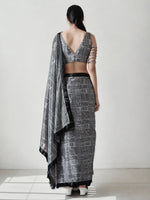 Thumbnail for Jyoti Fashion Women's Grey Chinon Digital Printed Ready To Wear Saree with Blouse - Distacart