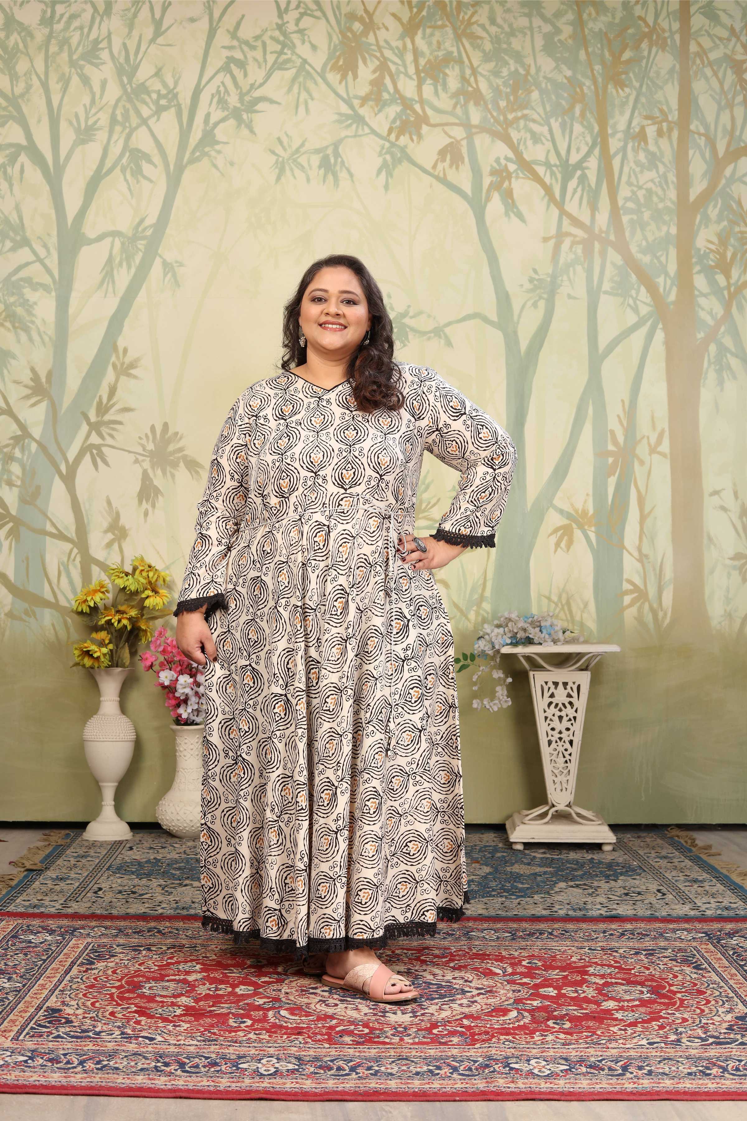 Jyoti Fashion Women's Grey Rayon Floral Print with Sequins Designer Anarkali Set - Distacart